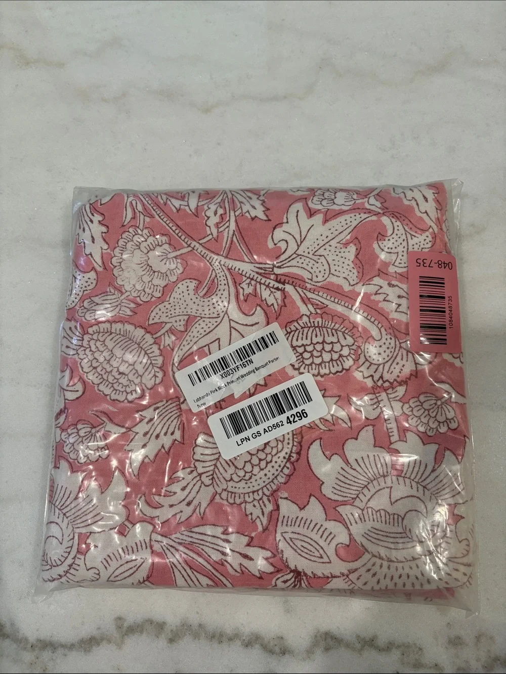 Round Floral Cotton Tablecloth